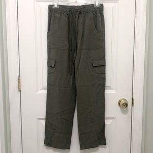 For the Republic Army Green Cargo Style Lounge Pants
